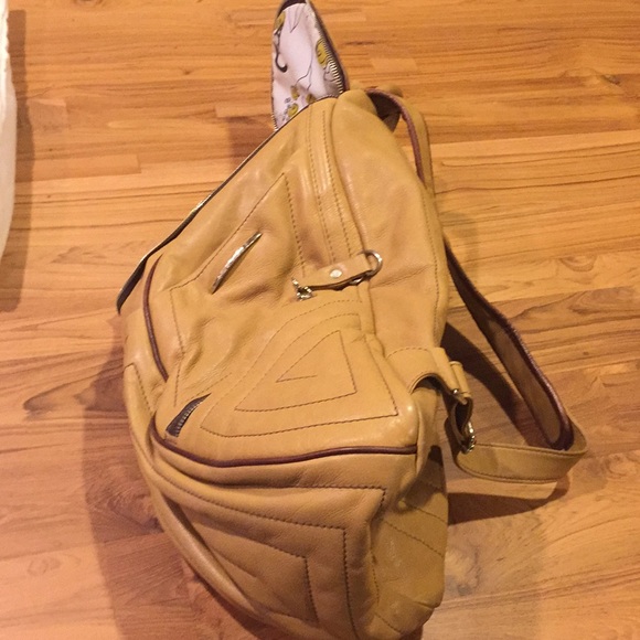 Dautore leather backpack, camel color - Picture 7 of 8
